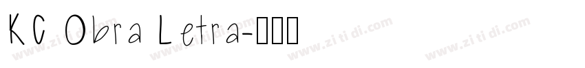 KC Obra Letra字体转换